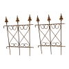 Płot OGRÓD ozdoba do hortensji obrzeże metalowe solidne podpora 40x50cm
